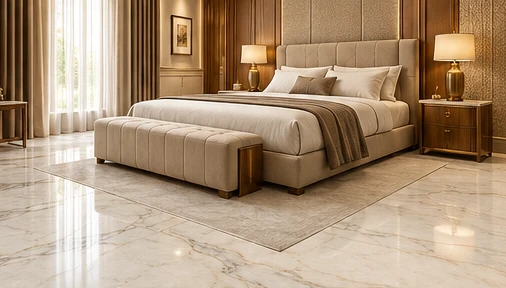 design visualisation of Albeta Marble: Bedroom floor