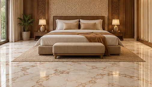 design visualisation of Brown Albeta: Bedroom floor