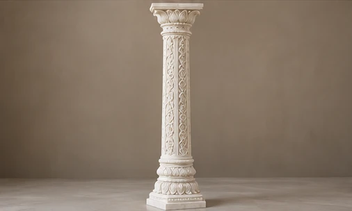 design visualisation of Carved Marble Pillar: Design 3