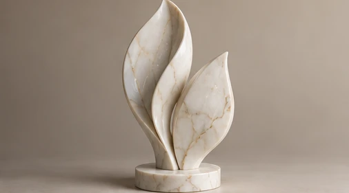 design visualisation of Custom Marble Sculpture: Detail view