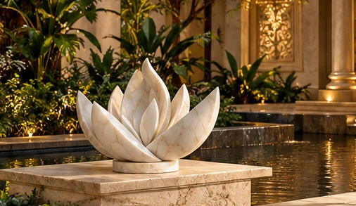 design visualisation of Custom Marble Sculpture: Setting 2