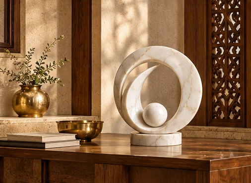 design visualisation of Custom Marble Sculpture: Setting 3