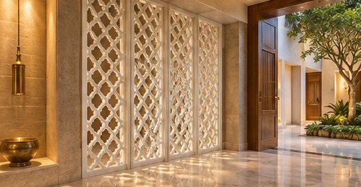 design visualisation of Decorative Jali Panel: Setting 2