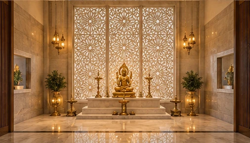 design visualisation of Decorative Jali Panel: Setting 3