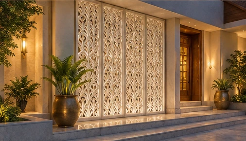 design visualisation of Decorative Jali Panel: Setting 4
