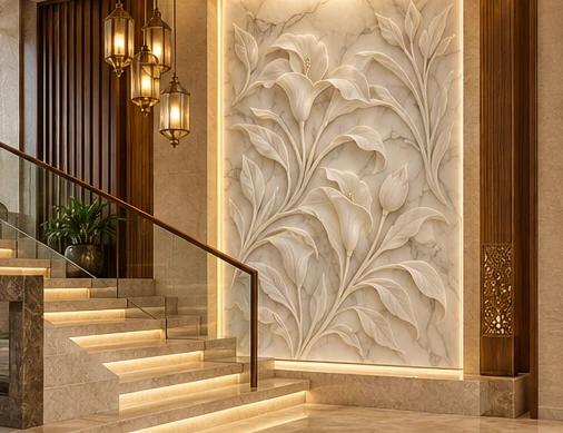 design visualisation of Floral Wall Panel: Setting 4