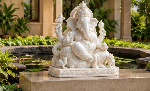 design visualisation of Ganesh Sculpture: Setting 3