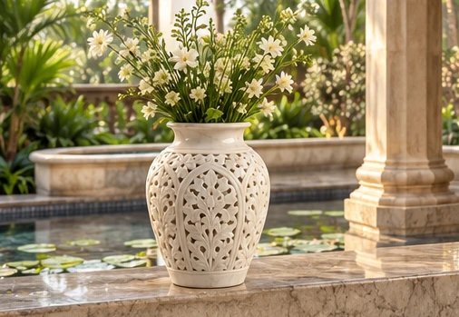 design visualisation of Marble Vase: Setting 3