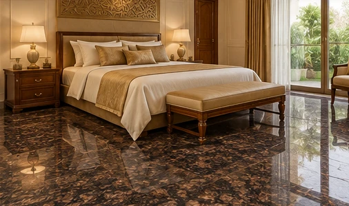 design visualisation of Tan Brown Granite: Bedroom floor